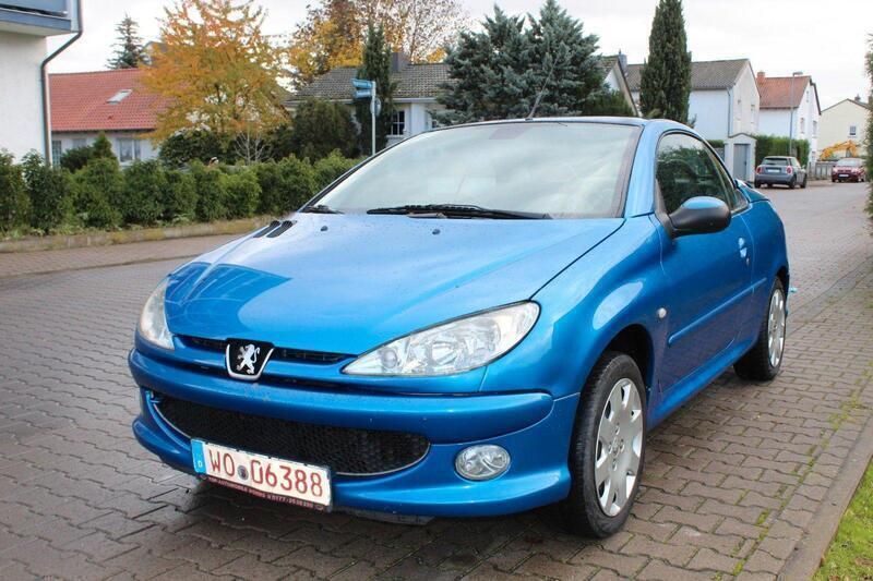 Blau Gebraucht 2004 Peugeot 206 CC Filou Cabrio | 750 € (Superpreis) - Bild 1/4