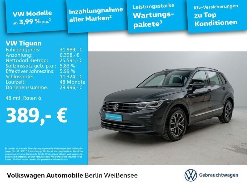 Uranograu Gebraucht 2023 VW Tiguan Life SUV | 32.989 € (Fairer Preis) - Bild 1/4