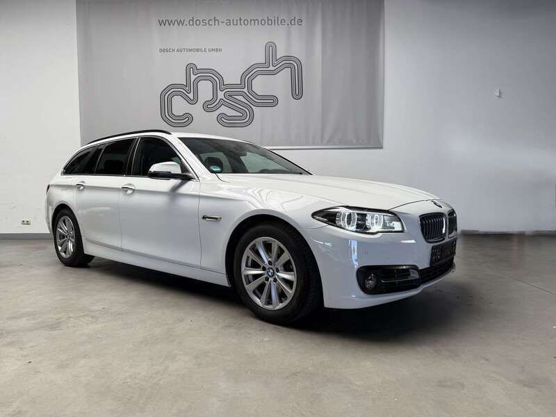 Alpinweiss iii Gebraucht 2017 BMW 520 Sport Line Kombi | 15.790 € (Guter Preis) - Bild 1/4