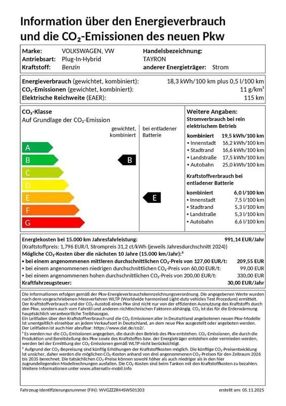 Gebraucht VW Tayron Style 272 PS (200 kW) 2025 Weiß SUV