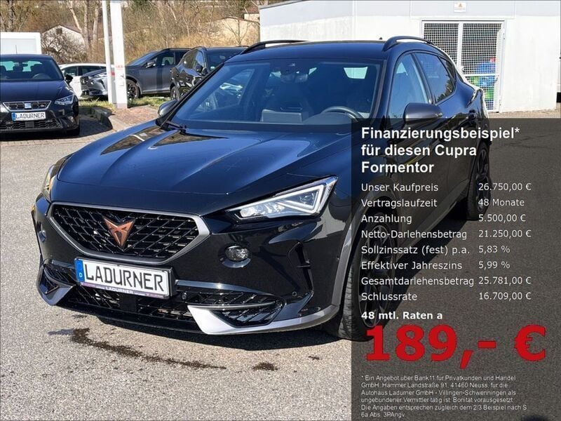 Schwarz Gebraucht 2021 Cupra Formentor VZ SUV | 26.750 € (Fairer Preis) - Bild 1/2