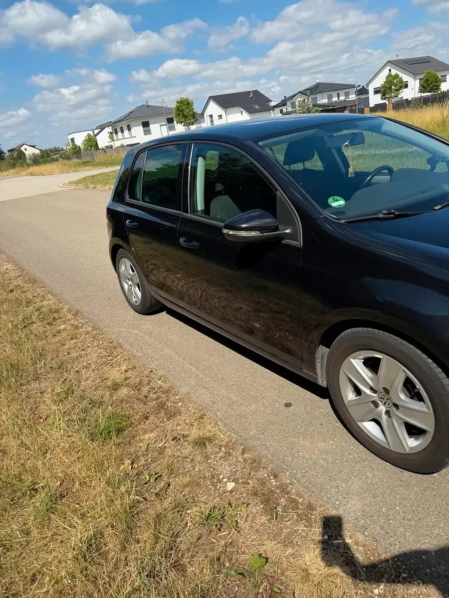 Gebraucht VW Golf VI 2009 Schwarz Kleinwagen