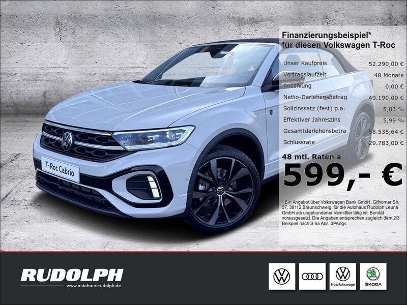 Ascotgrau / schwarz Neu 2025 VW T-Roc Cabriolet Karmann Cabrio | 49.190 € (Etwas zu teuer) - Bild 1/4
