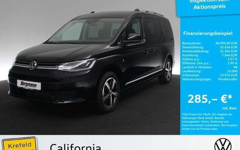 Schwarz Neu 2025 VW Caddy Maxi Style Van / Kleinbus | 38.990 € (Fairer Preis) - Bild 1/4