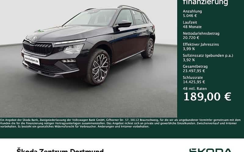 Schwarzmagic perleffekt Gebraucht 2025 Skoda Kamiq Tour SUV | 25.766 € (Etwas zu teuer) - Bild 1/4