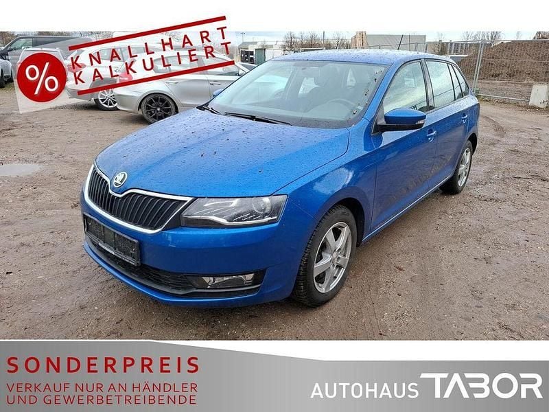 Blau Gebraucht 2018 Skoda Rapid Ambition Kleinwagen | 8.385 € (Fairer Preis) - Bild 1/4