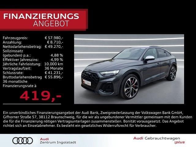 Grau metallic Gebraucht 2023 Audi SQ5 Sportback Ambiente SUV | 57.980 € (Guter Preis) - Bild 1/3
