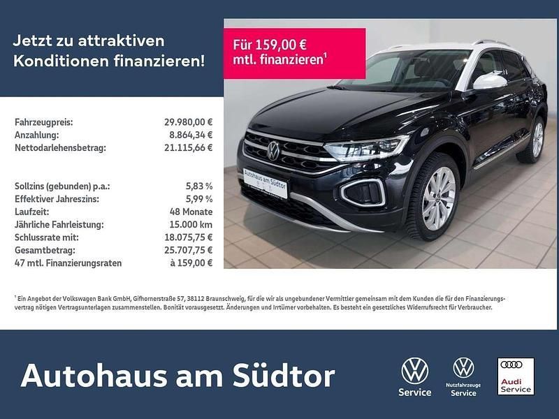 Deep black perleffekt Gebraucht 2024 VW T-Roc Style SUV | 29.980 € (Guter Preis) - Bild 1/4