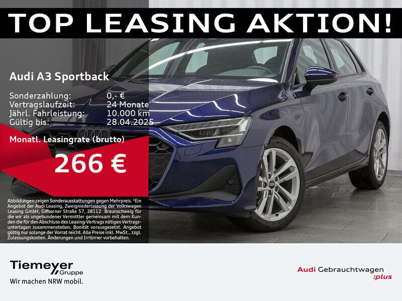 Blau Gebraucht 2024 Audi A3 Sportback Kleinwagen | 35.270 € (Fairer Preis) - Bild 1/4