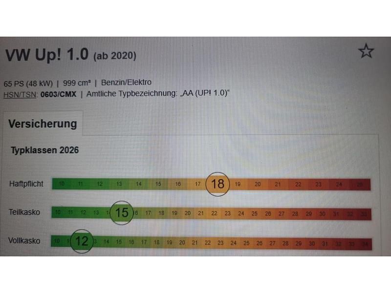 Gebraucht VW up! move up! 65 PS (47 kW) 2020 Pure white Kleinwagen
