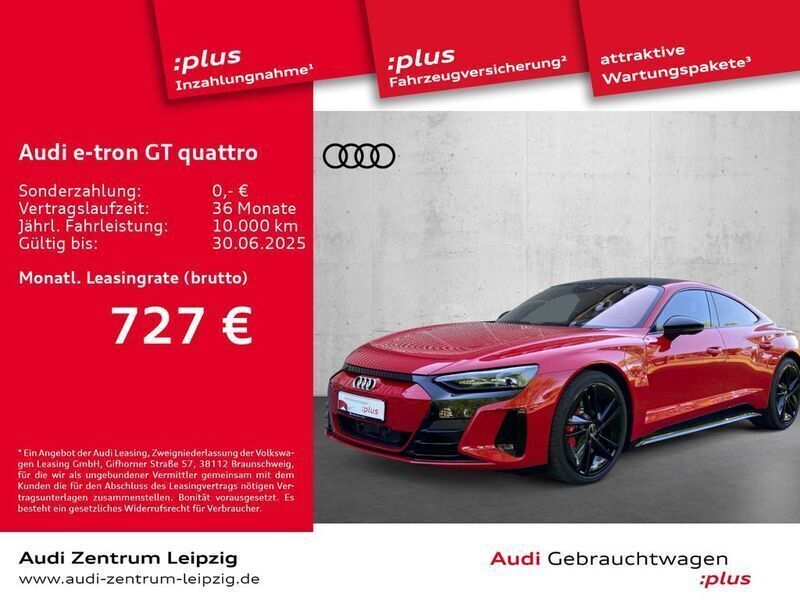 Tangorot metallic Gebraucht 2024 Audi e-tron GT quattro Ambiente Limousine | 88.888 € - Bild 1/3