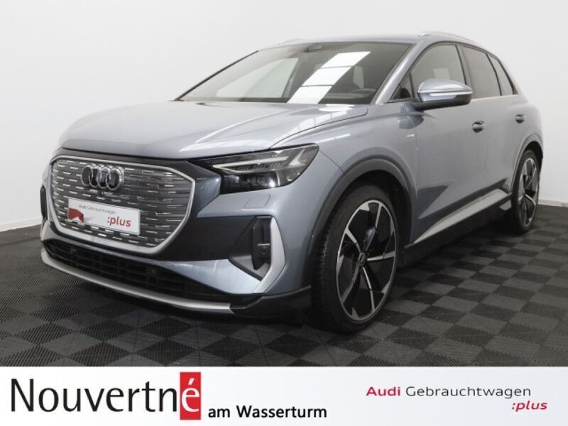 Geysirblau (metallic) Gebraucht 2021 Audi 50 S-Line Kleinwagen | 39.950 € - Bild 1/3