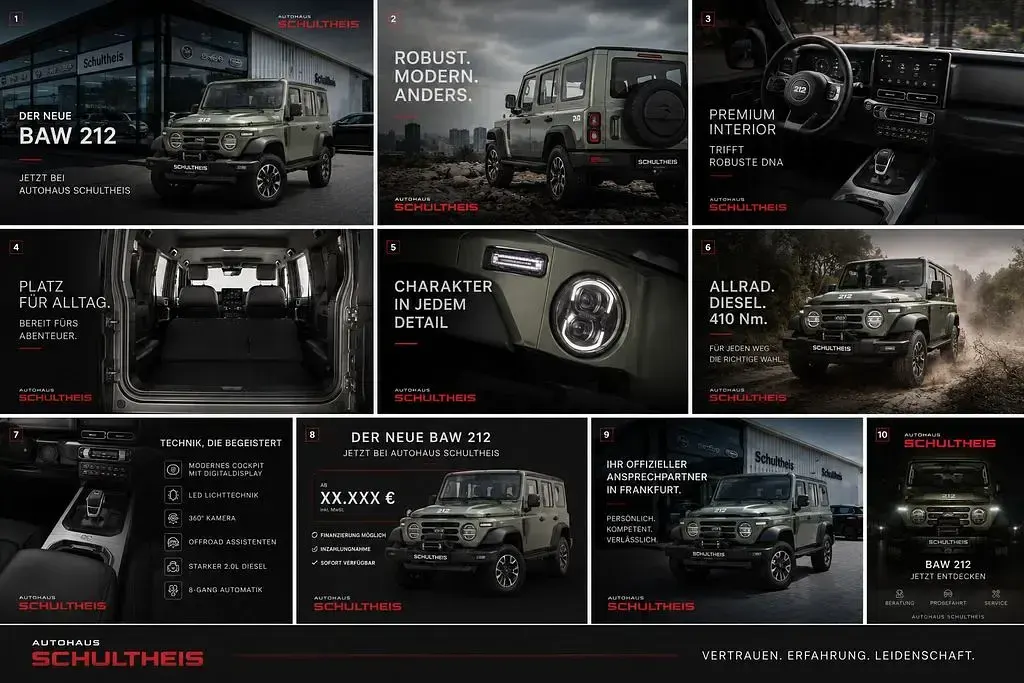 Neu BAW 212 166 PS (122 kW) 2026 Grün SUV