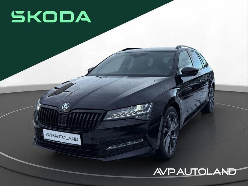 Schwarz Gebraucht 2022 Skoda Superb SportLine Kombi | 29.970 € (Guter Preis) - Bild 1/4