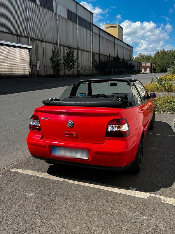 Rot Gebraucht 1998 VW Golf Cabriolet Cabrio | 2.000 € (Guter Preis) - Bild 1/4