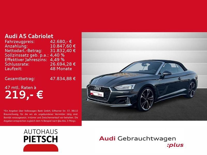 Manhattangrau metallic Gebraucht 2024 Audi A5 Cabriolet Advanced Cabrio | 42.680 € (Guter Preis) - Bild 1/4