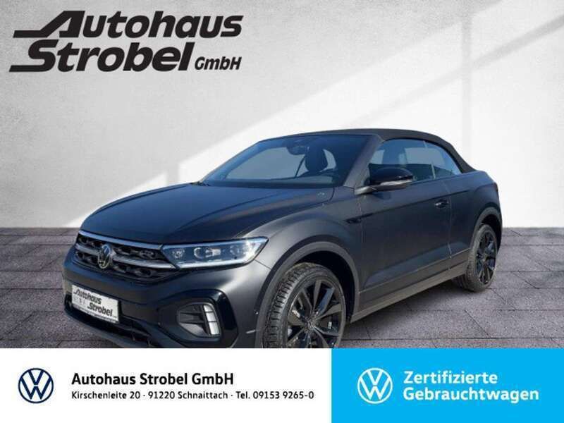 Deep black matt Gebraucht 2024 VW T-Roc Cabriolet R-line Edition Cabrio | 44.990 € - Bild 1/3