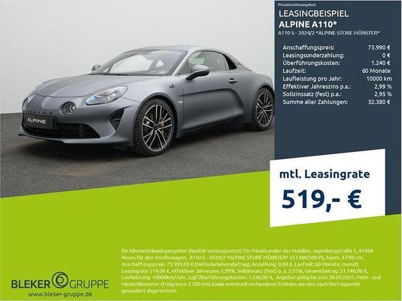 Kpx gris tonnerre mat Neu 2025 Alpine A110 Coupé | 73.990 € (Fairer Preis) - Bild 1/3