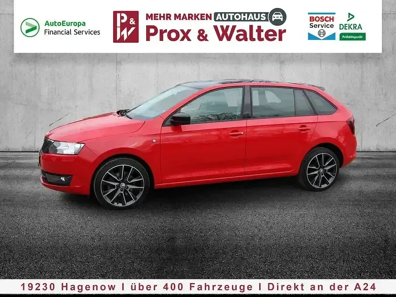Gebraucht Skoda Rapid Style 105 PS (77 kW) 2014 Corridarot Kleinwagen