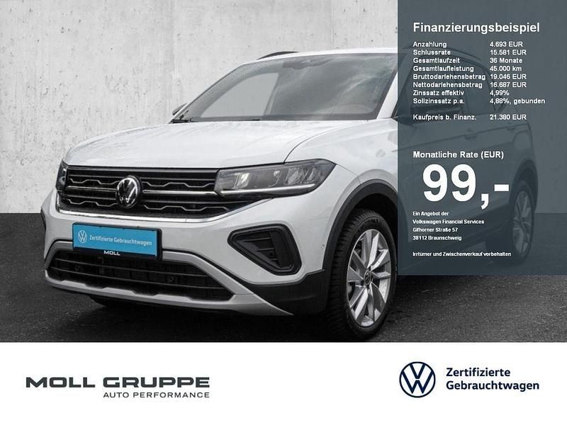 Pure white Gebraucht 2024 VW T-Cross Life SUV | 21.380 € (Guter Preis) - Bild 1/4