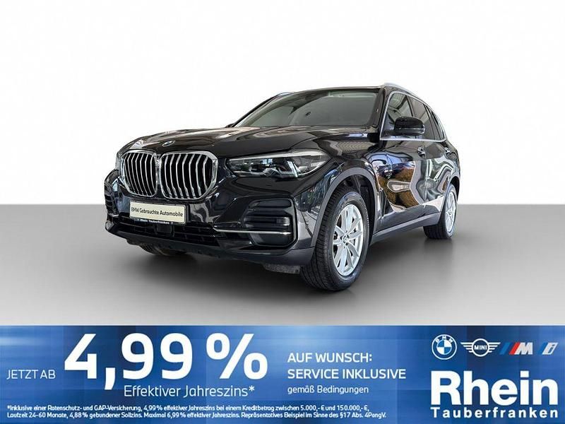 Black sapphire metallic Gebraucht 2022 BMW X5 Sport Line SUV | 48.440 € (Guter Preis) - Bild 1/4