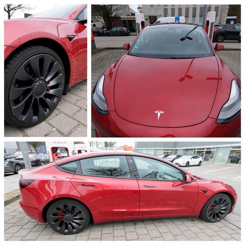 Rot Gebraucht 2021 Tesla Model 3 Performance Limousine | 32.999 € (Fairer Preis) - Bild 1/4