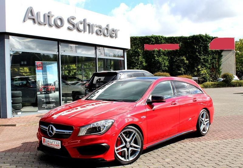Rot Gebraucht 2016 Mercedes CLA45 AMG Shooting Brake AMG Kombi | 28.480 € (Etwas zu teuer) - Bild 1/4