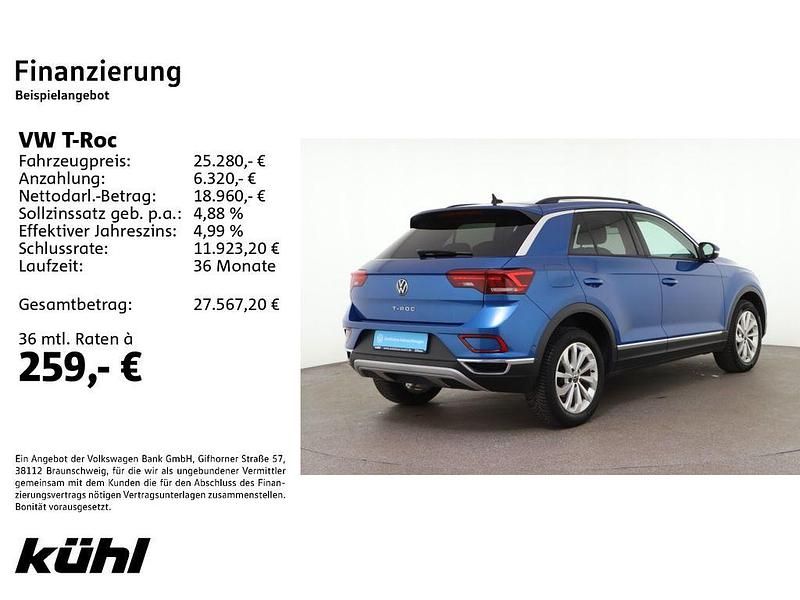 Gebraucht VW T-Roc Style 150 PS (110 kW) 2022 Ravennablau metallic SUV