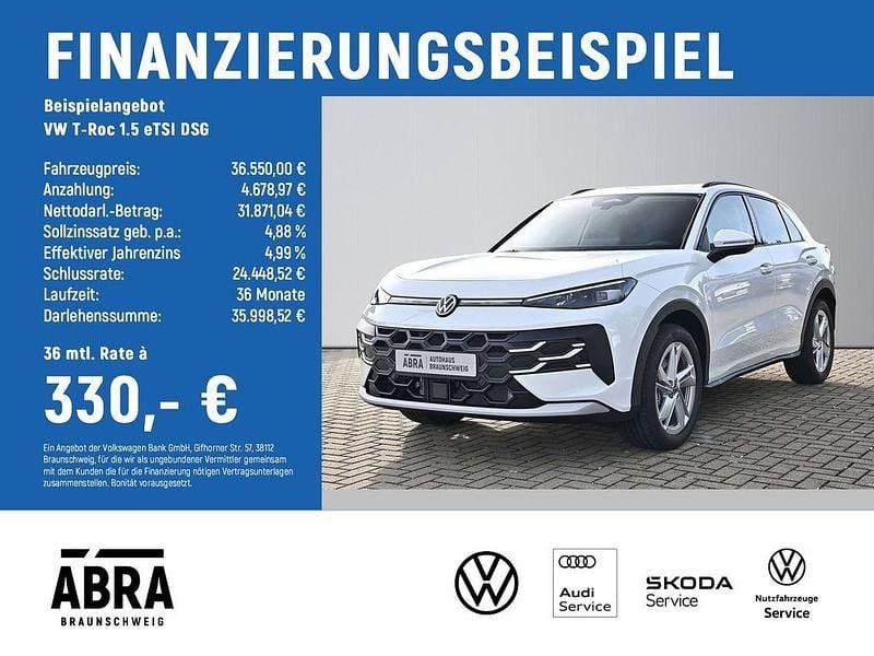 Gebraucht VW T-Roc Life 150 PS (110 kW) 2026 Weiß SUV