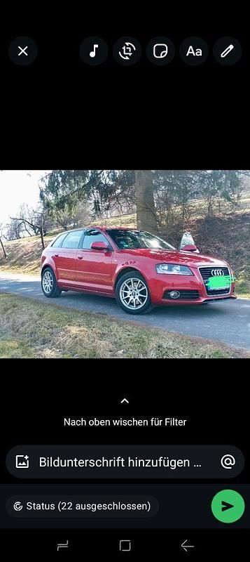 Gebraucht Audi A3 S-Line 170 PS (125 kW) 2012 Rot Kleinwagen