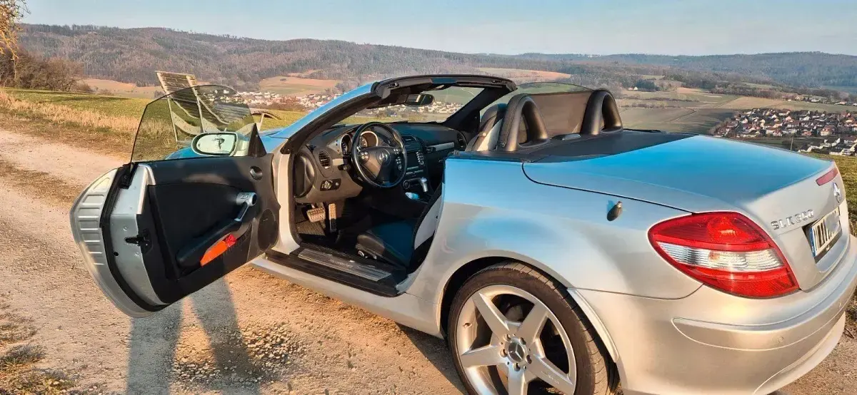 Gebraucht Mercedes SLK350 272 PS (200 kW) 2004 Silber Cabrio