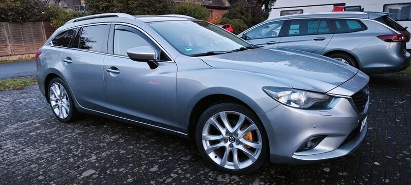 Silber Gebraucht 2014 Mazda 6 Sports-Line Kombi | 10.499 € (Teuer) - Bild 1/4