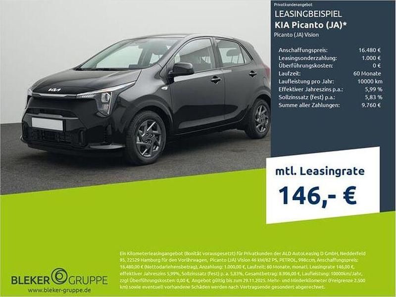 Schwarz Gebraucht 2025 Kia Picanto Vision Kleinwagen | 15.780 € (Fairer Preis) - Bild 1/3