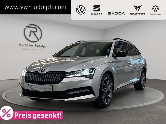 Brilliantsilber metallic (metallic) Gebraucht 2023 Skoda Superb SportLine Kombi | 36.550 € (Fairer Preis) - Bild 1/4