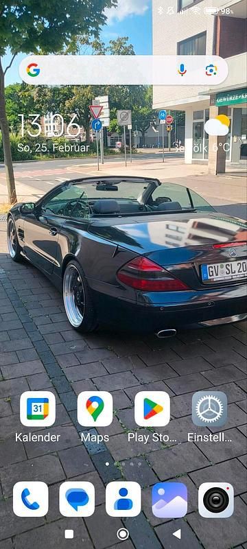 Silber Gebraucht 2001 Mercedes SL500 Cabrio | 15.000 € (Superpreis) - Bild 1/4