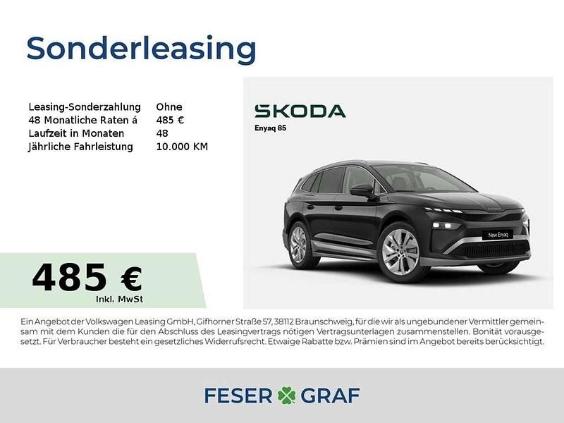 Schwarz (black magic perleffekt) Neu 2025 Skoda Enyaq iV SUV | 49.925 € (Guter Preis) - Bild 1/1