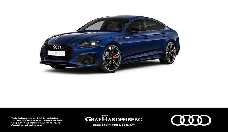 Navarrablau metallic Gebraucht 2023 Audi A5 Sportback S-Line Kleinwagen | 37.880 € (Guter Preis) - Bild 1/4