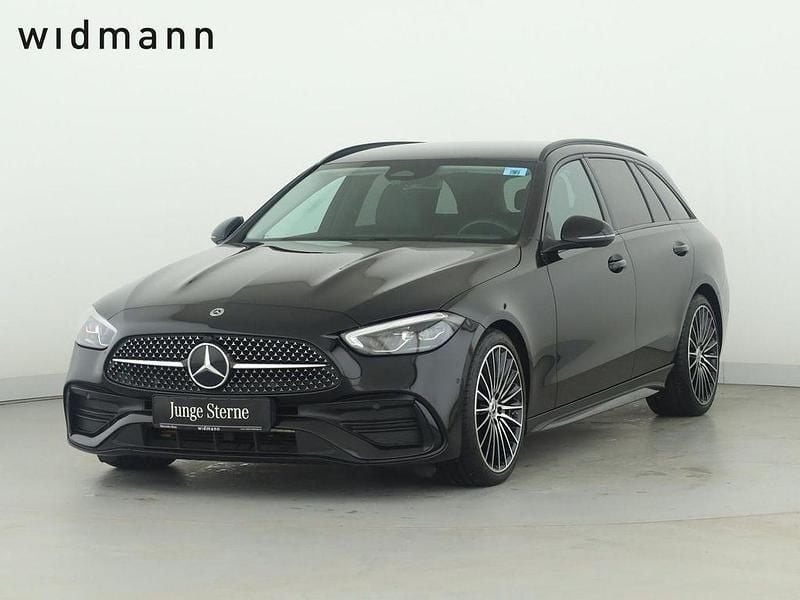Metalliclack obsidianschwarz Gebraucht 2023 Mercedes C300 AMG Kombi | 38.850 € (Fairer Preis) - Bild 1/4