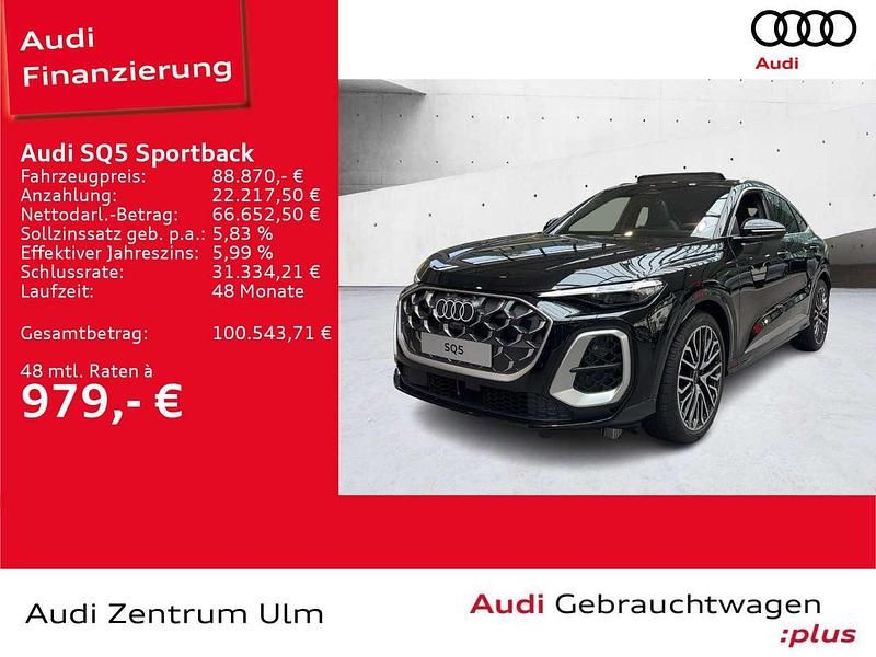 Gebraucht Audi SQ5 367 PS (269 kW) 2025 Mythosschwarz metallic SUV
