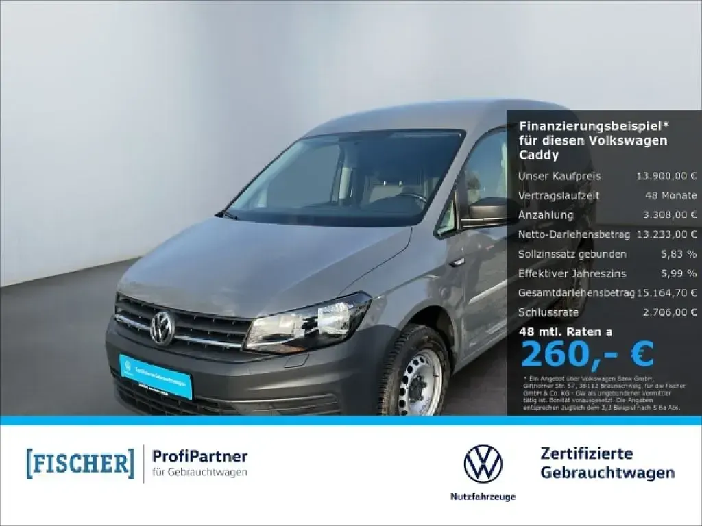 Second-hand VW Caddy 102 CP (75 kW) 2017 Gri Monovolum