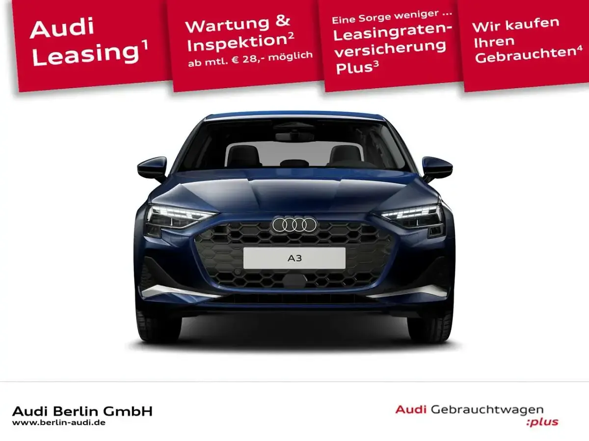 Gebraucht Audi A3 Comfort 150 PS (110 kW) 2025 Navarrablau metallic Limousine