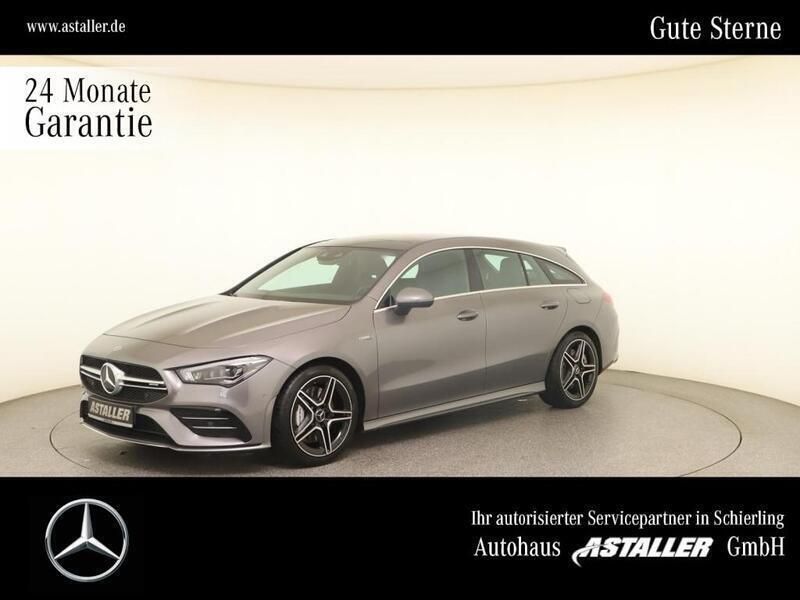 Metalliclack mountaingrau Gebraucht 2024 Mercedes CLA35 AMG Shooting Brake AMG Kombi | 42.900 € (Superpreis) - Bild 1/4