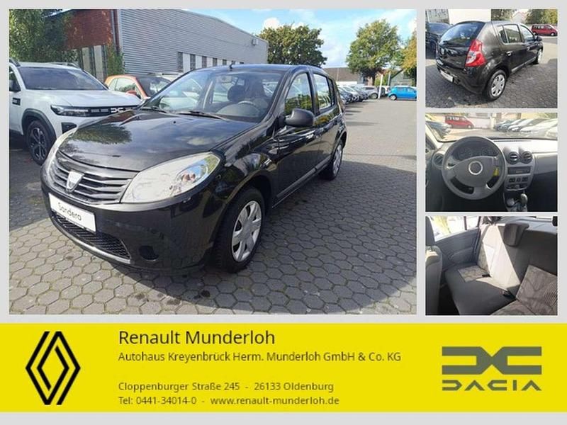 Perlmuttschwarz Gebraucht 2009 Dacia Sandero Kleinwagen | 3.850 € (Teuer) - Bild 1/4
