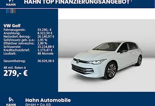 Ny VW Golf VIII 150 HK (110 kW) 2026 Hvid Sedan