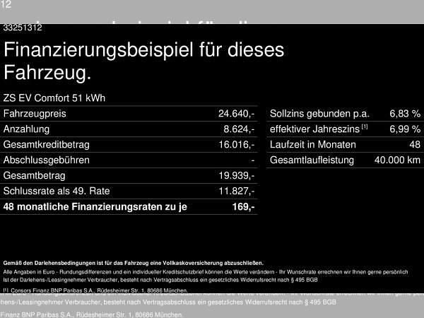 Neu MG ZS 197 PS (144 kW) 2025 Rot (diamond red) Limousine