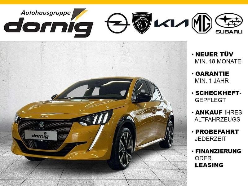 Faro gelb Gebraucht 2021 Peugeot e-208 GT Kleinwagen | 15.490 € (Guter Preis) - Bild 1/3