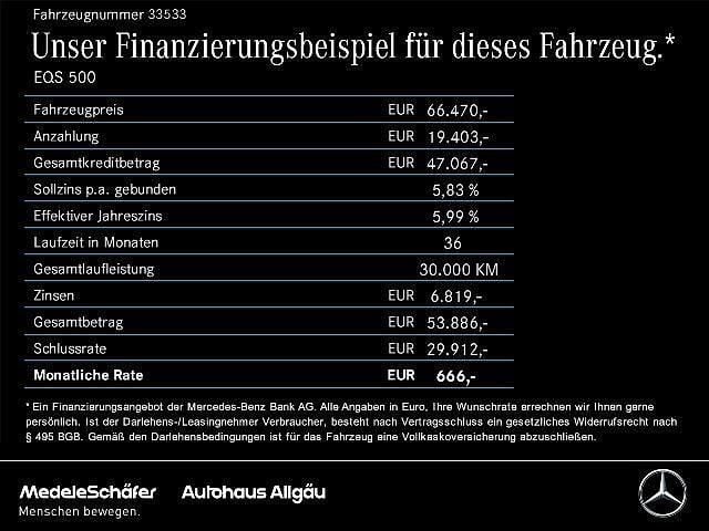 Rot Gebraucht 2022 Mercedes EQS500 AMG Limousine | 66.470 € - Bild 1/2