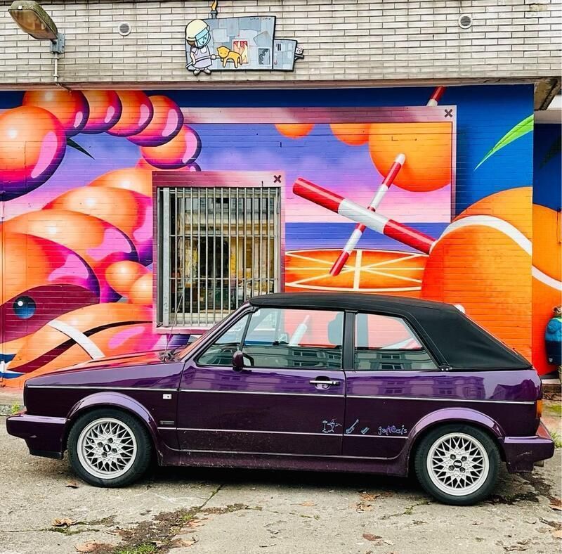 Violet Gebraucht 1993 VW Golf Cabriolet Edition Cabrio | 14.900 € - Bild 1/4