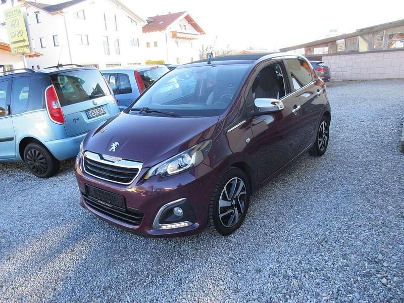 Lackierung red purple/metallik Gebraucht 2018 Peugeot 108 Allure Kleinwagen | 7.650 € (Fairer Preis) - Bild 1/4
