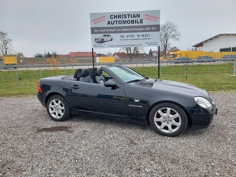 Schwarz Gebraucht 2000 Mercedes SLK230 Cabrio | 1.490 € (Superpreis) - Bild 1/4